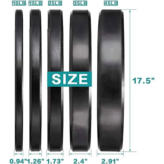 1-Pair: Bumper Plates 2-Inch Bumpers Olympic Weight Plate - A-1 Thread Vault