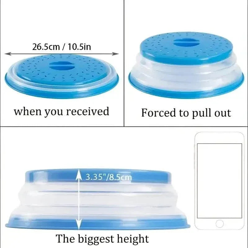 10.5 inch Collapsible Food Plate Lid Cover - A-1 Thread Vault