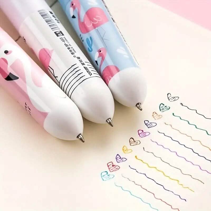 10 Color Ballpoint Pen Kawaii Stationery Cute Pen - A-1 Thread Vault