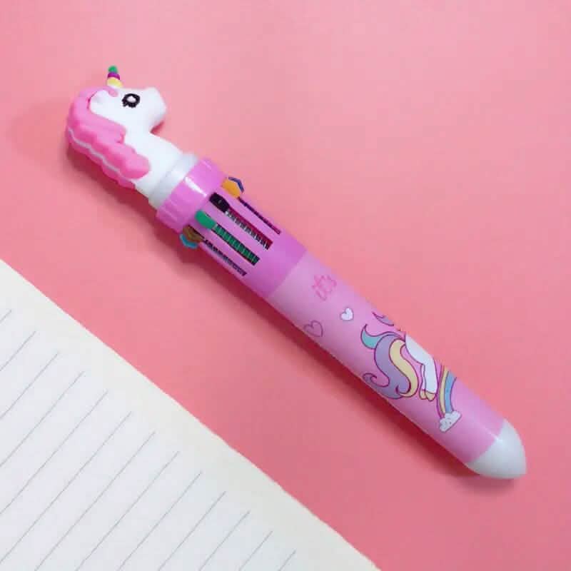 10 Color Ballpoint Pen Kawaii Stationery Cute Pen - A-1 Thread Vault