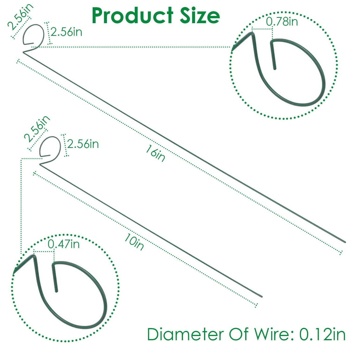 10-Pack: Plant Support Stake - A-1 Thread Vault