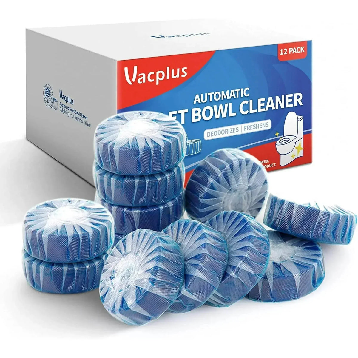 10-Pack: Vacplus Automatic Toilet Bowl Cleaner Tablets, Bathroom Toilet Tank Cleaner - A-1 Thread Vault