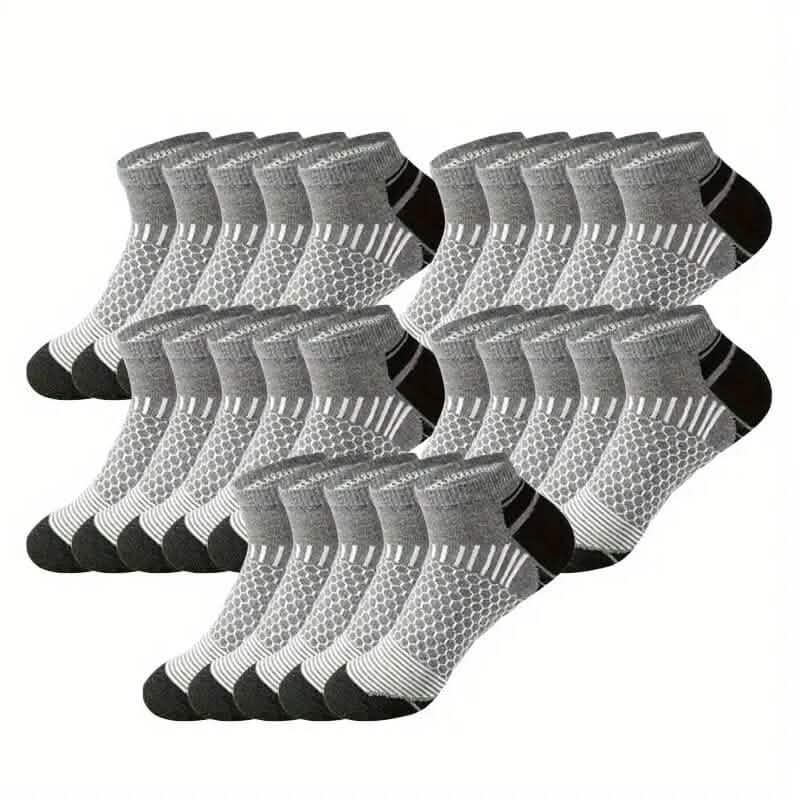 10-Pairs: Men's Athletic Ankle Socks - A-1 Thread Vault