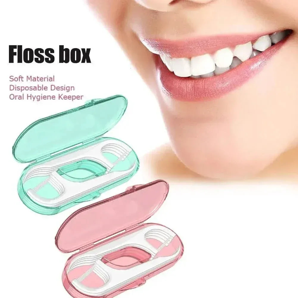 10-Piece Set: Dental Floss Travel Case-Floss Pick - A-1 Thread Vault