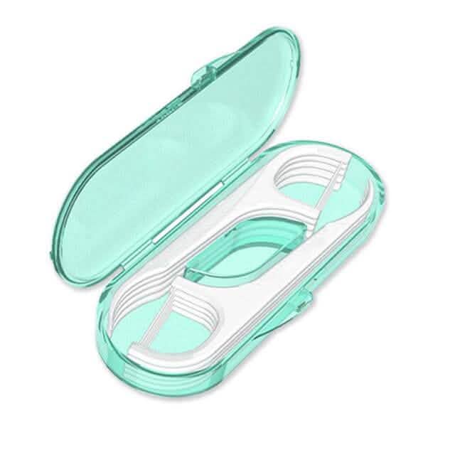 10-Piece Set: Dental Floss Travel Case-Floss Pick - A-1 Thread Vault