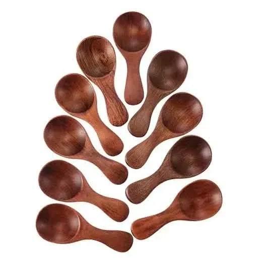 10-Pieces: Mini Wooden Spoons - A-1 Thread Vault