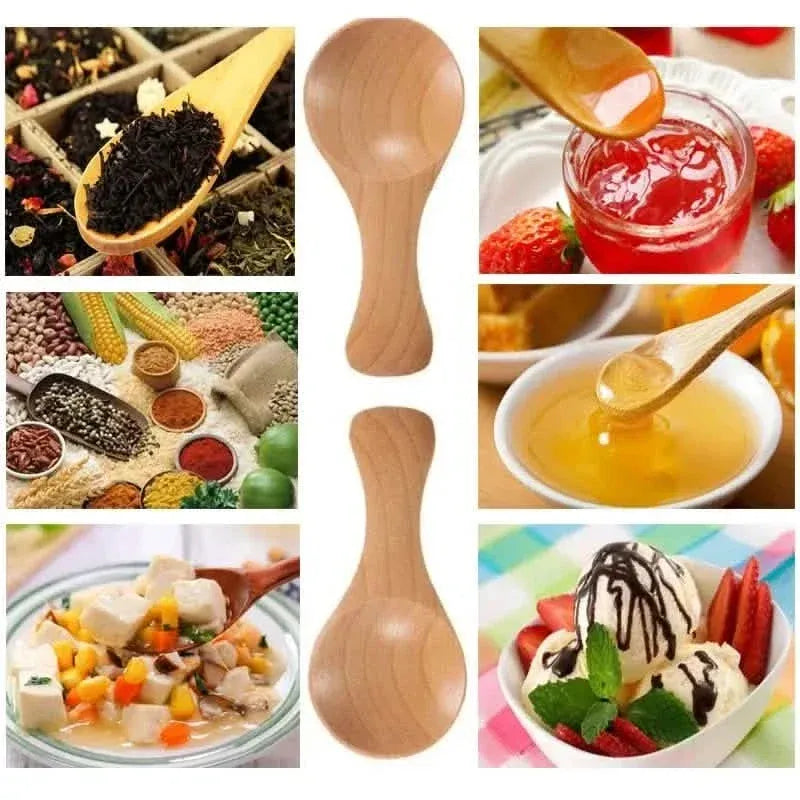 10-Pieces: Mini Wooden Spoons - A-1 Thread Vault