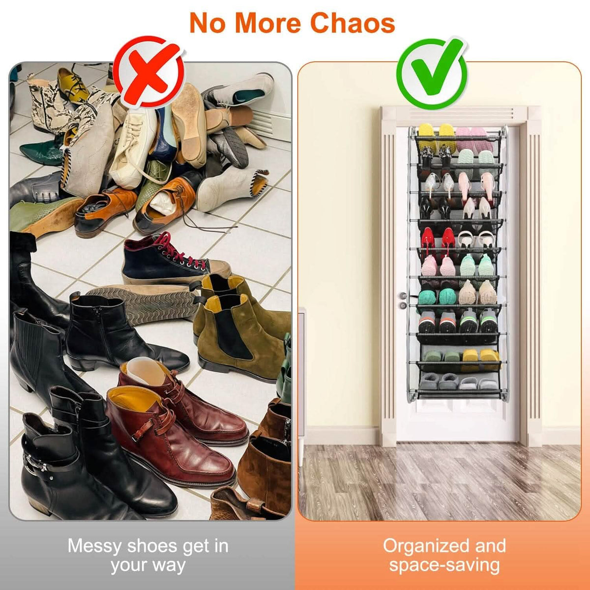 10-Tier Over the Door Shoe Rack Organizer Holder Hanging Storage Shelf - A-1 Thread Vault