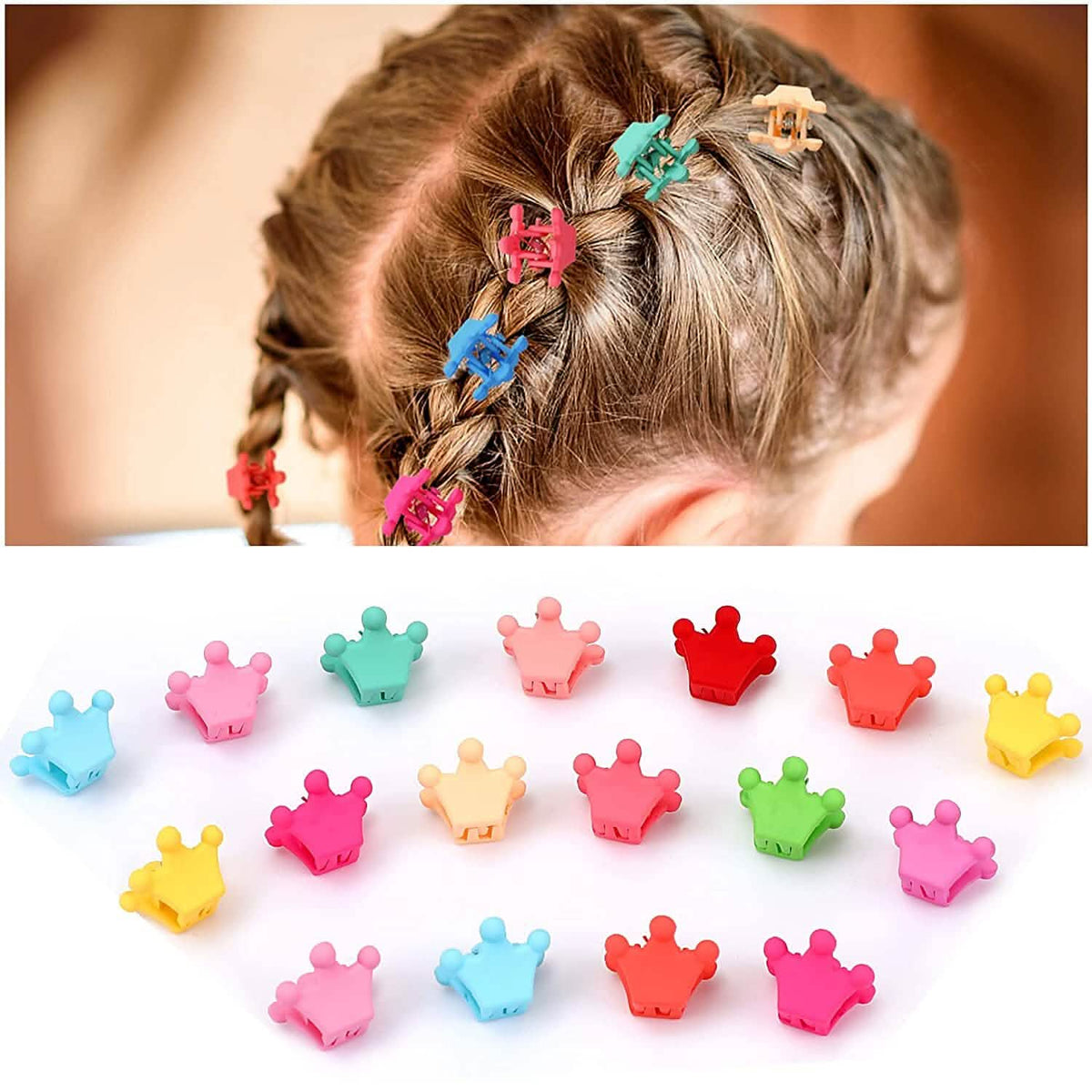 100-Pieces: Non-Slip Colorful Mini Hair Claw Clips Clamps Accessories - A-1 Thread Vault