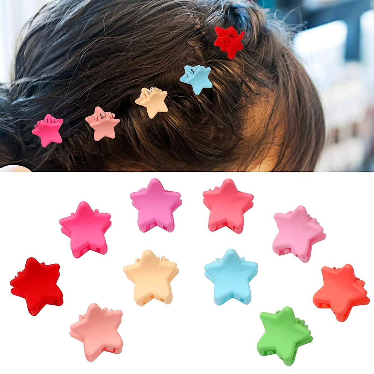 100-Pieces: Non-Slip Colorful Mini Hair Claw Clips Clamps Accessories - A-1 Thread Vault