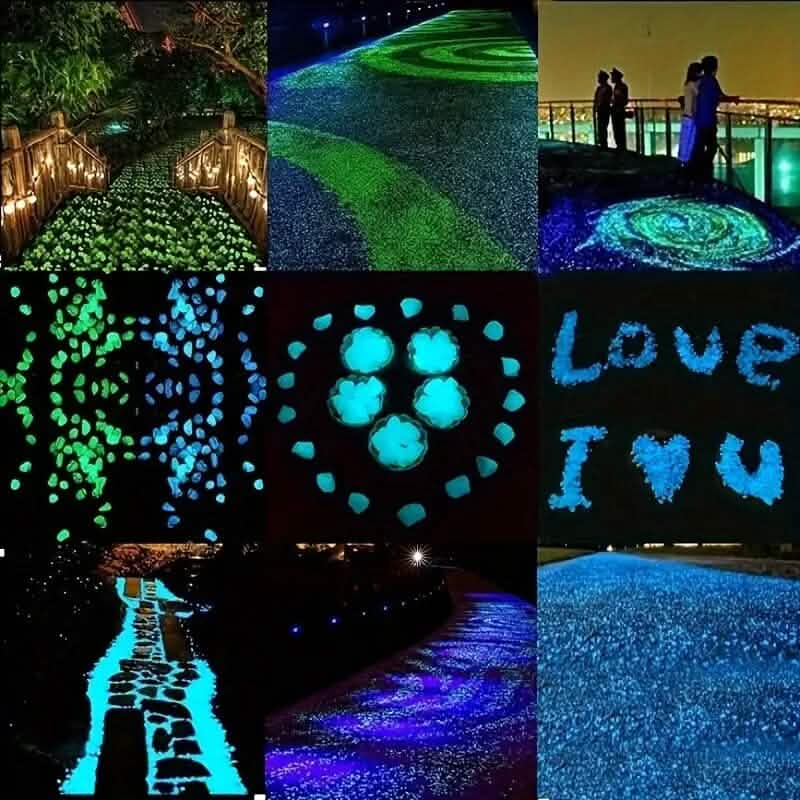 1000-Pieces: Luminous Glowing Stones for Garden, Plants, Aquarium & More - A-1 Thread Vault