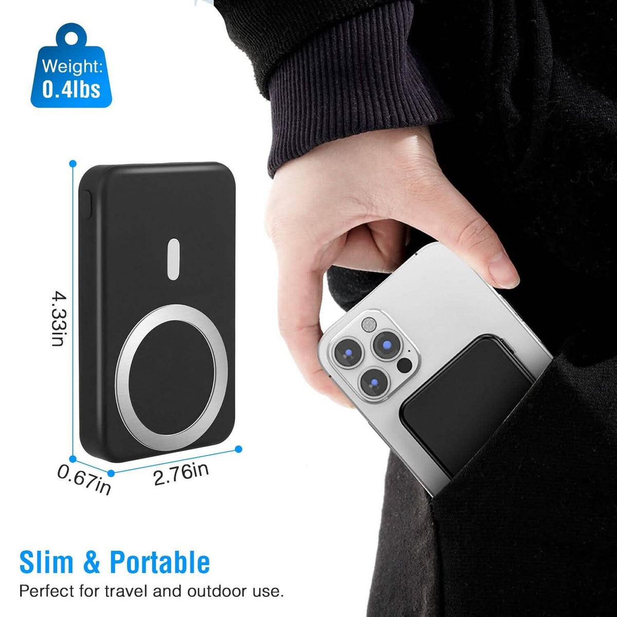 10000mAh Magnetic Wireless Power Bank 22.5W Fast Charging - A-1 Thread Vault