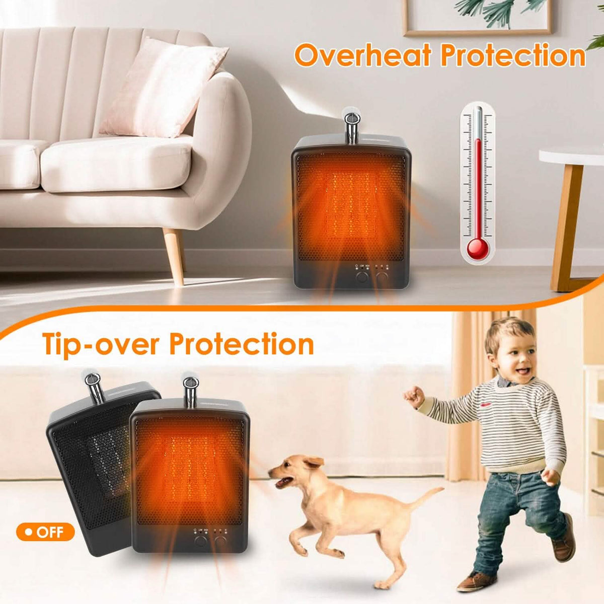 1000W Portable Electric Space Heater - A-1 Thread Vault