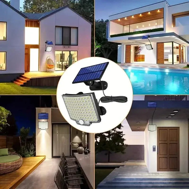 106LED Super Bright Motion Sensor Solar Power LED Garden Wall Light - A-1 Thread Vault