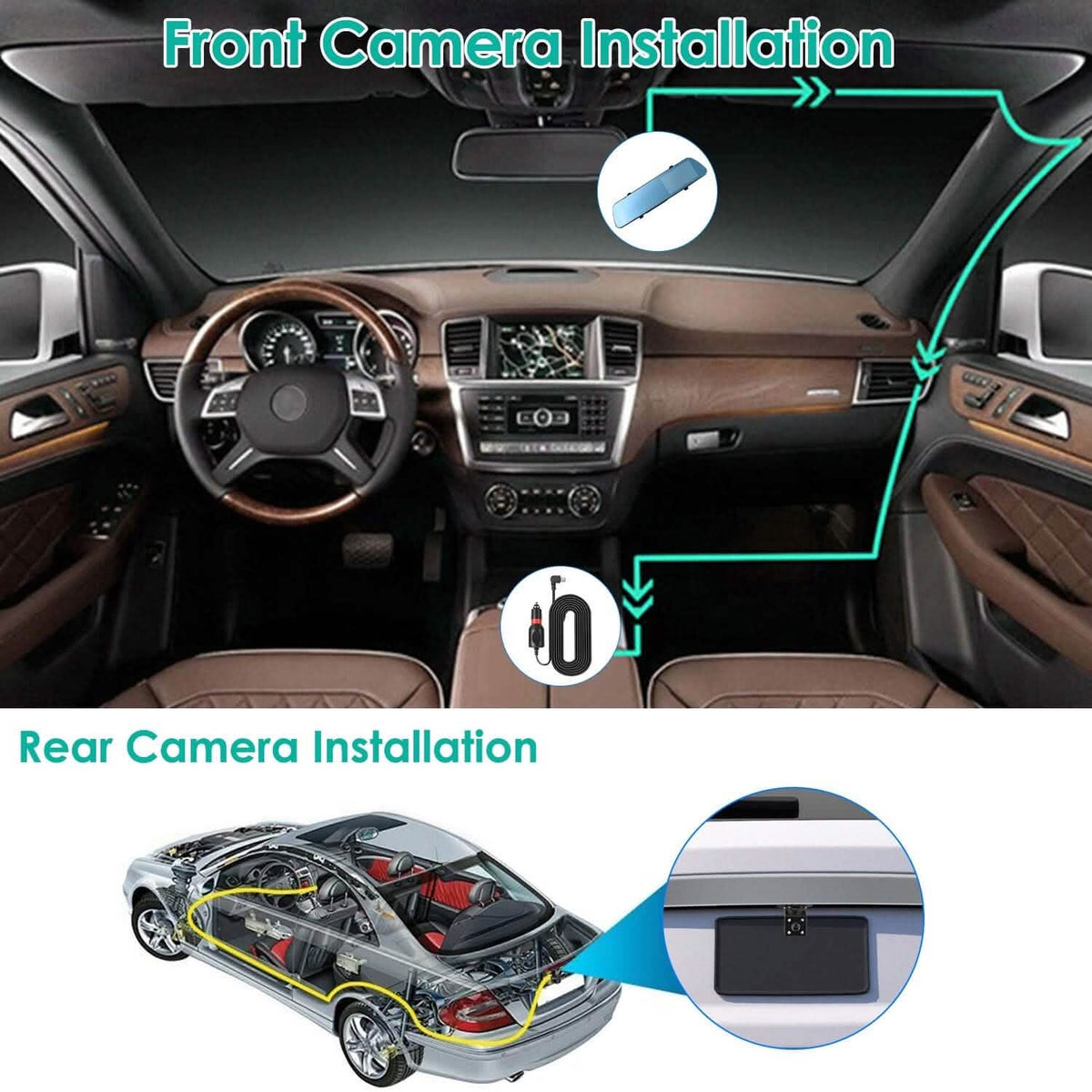 1080P Car DVR 4.3inches Dash Cam with 140° Angle Loop Recording - A-1 Thread Vault