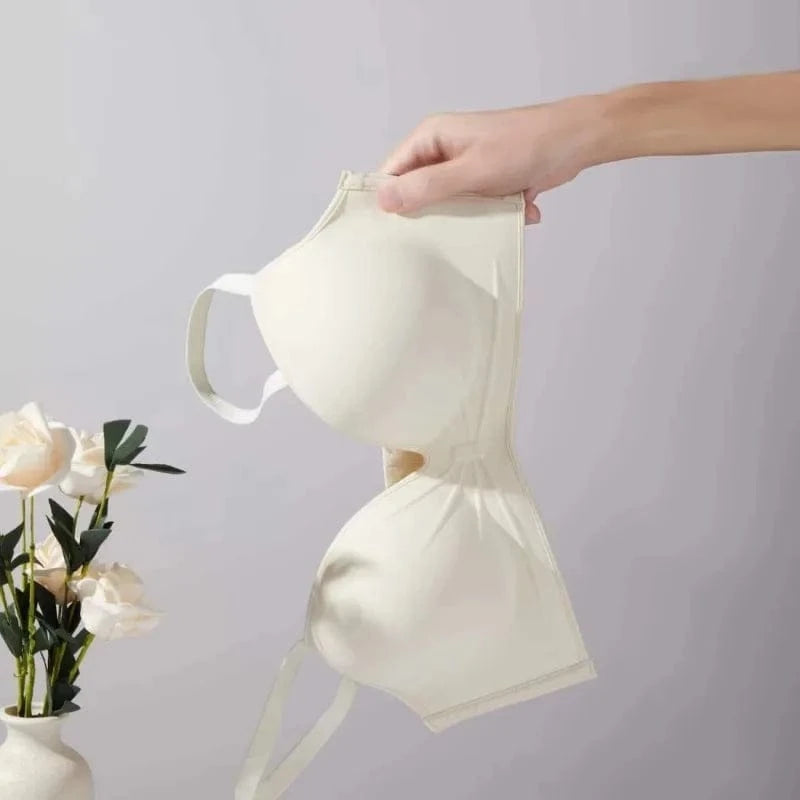 10cm Extreme Push Up Bra for AA/A Cup Lift Gather Wireless Bra, Anti-Sagging Side Smoothing Seamless T-Shirt Bra for Small Bust - A-1 Thread Vault