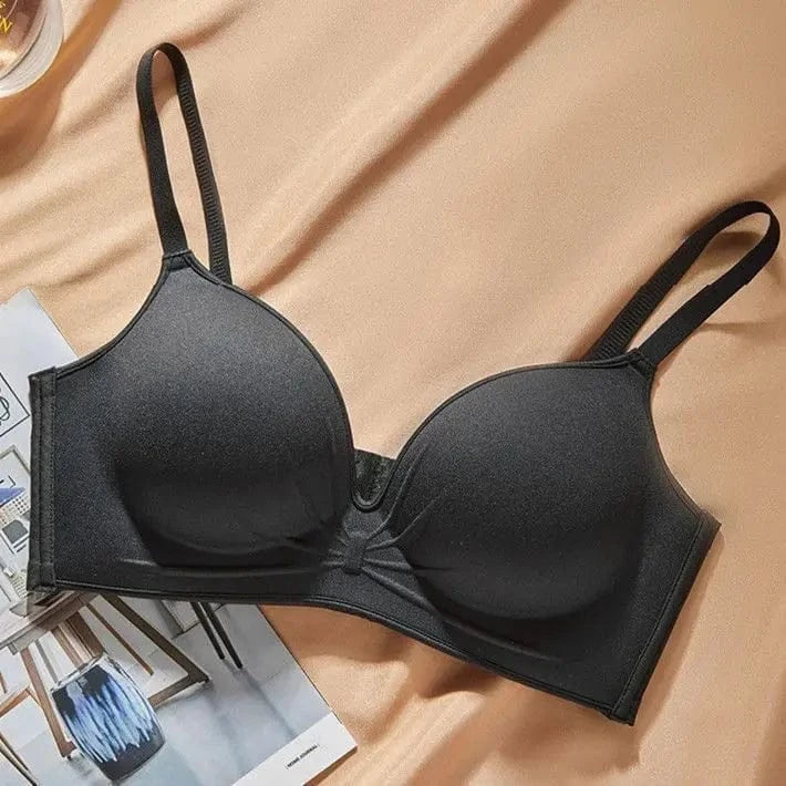 10cm Extreme Push Up Bra for AA/A Cup Lift Gather Wireless Bra, Anti-Sagging Side Smoothing Seamless T-Shirt Bra for Small Bust - A-1 Thread Vault