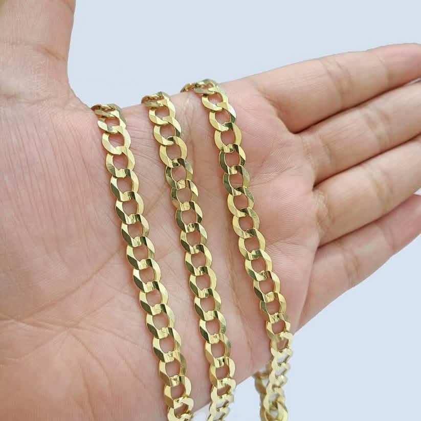 10K Yellow Gold Miami Cuban Curb Link Chain 6mm Necklace - A-1 Thread Vault
