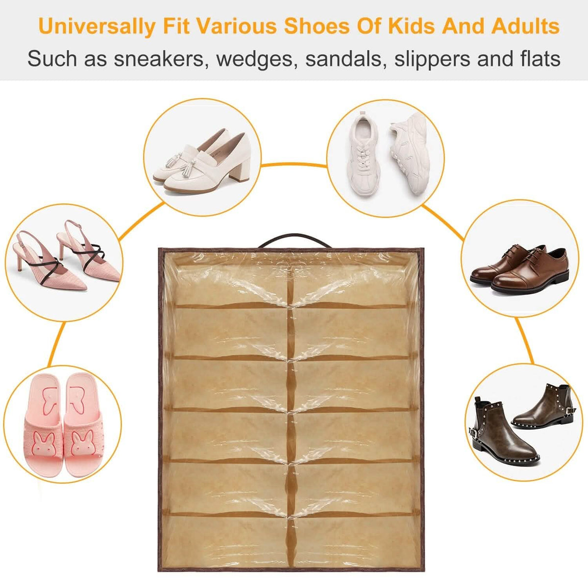 12 Cells Under the Bed Shoes Organizer - A-1 Thread Vault