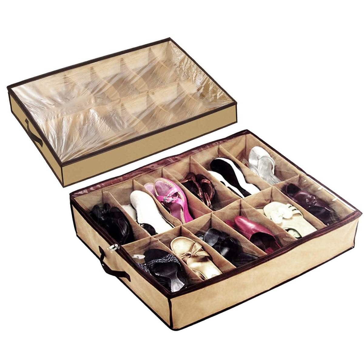 12 Cells Under the Bed Shoes Organizer - A-1 Thread Vault