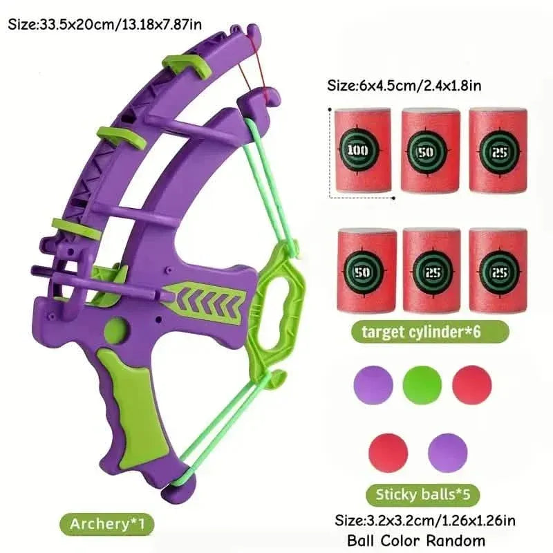 12-Piece Interactive Archery Game Set – Multi-Color - A-1 Thread Vault