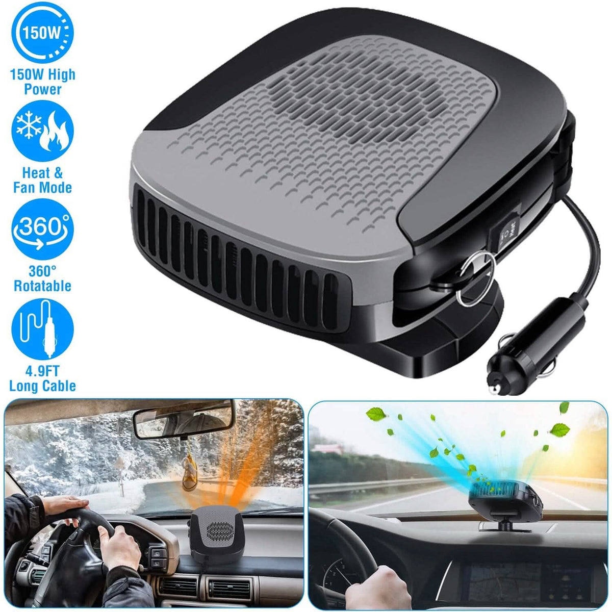 12V 150W Portable Car Auto Heater - A-1 Thread Vault