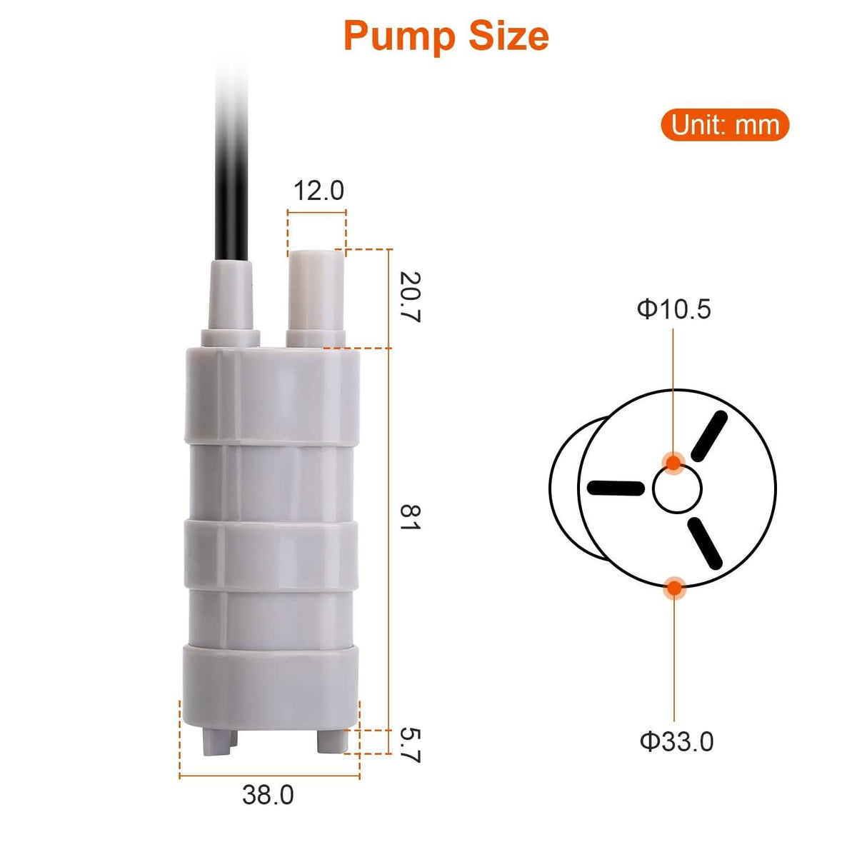 12V Submersible Water Pump - A-1 Thread Vault