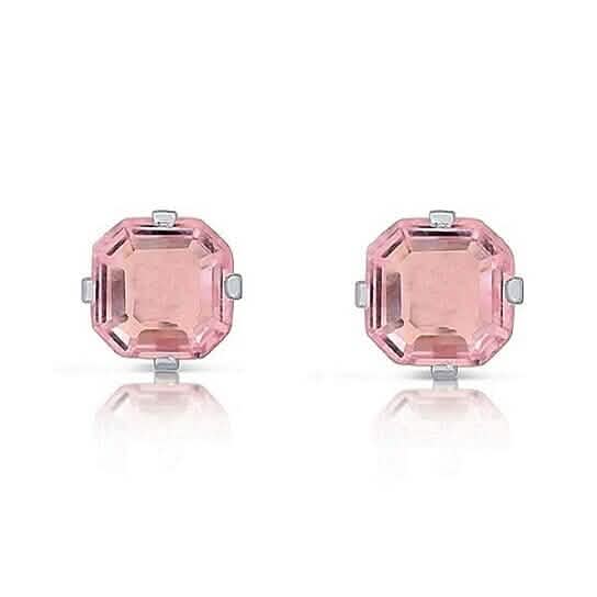 1.3 Carat Cz Asscher-Cut Sterling Silver Stud Earrings - A-1 Thread Vault