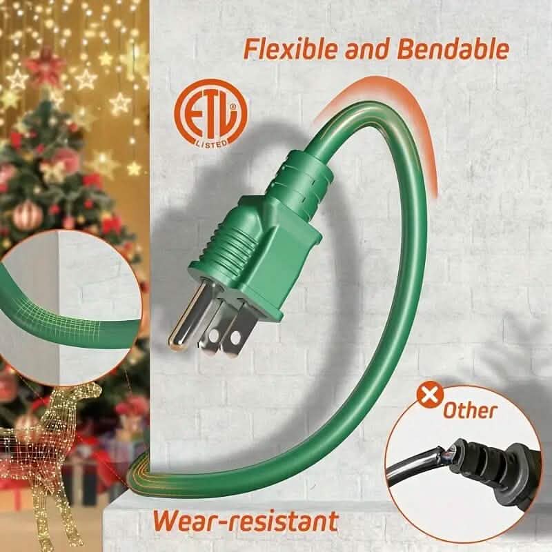 13 Ft. Stright 1 to 3 Splitter Extension Cord - A-1 Thread Vault