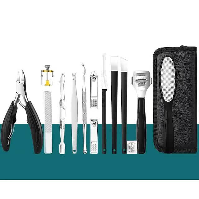 15-Piece: Nail Clipper Pedicure Set - A-1 Thread Vault