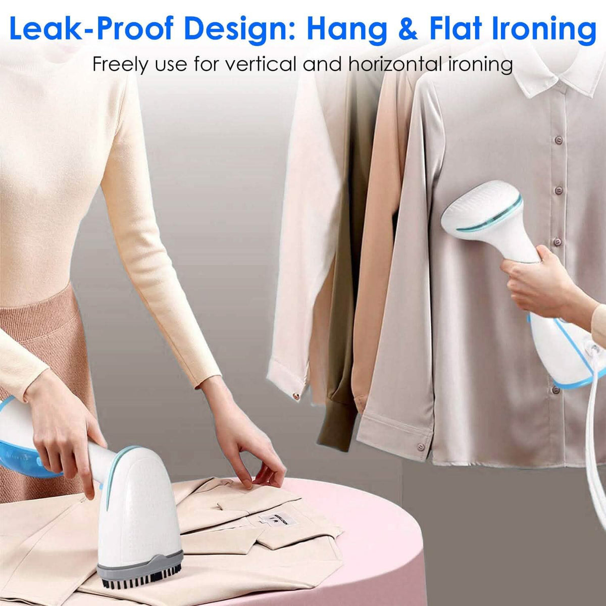 1500W Portable Handheld Clothes Steamer with 2 Brush - A-1 Thread Vault