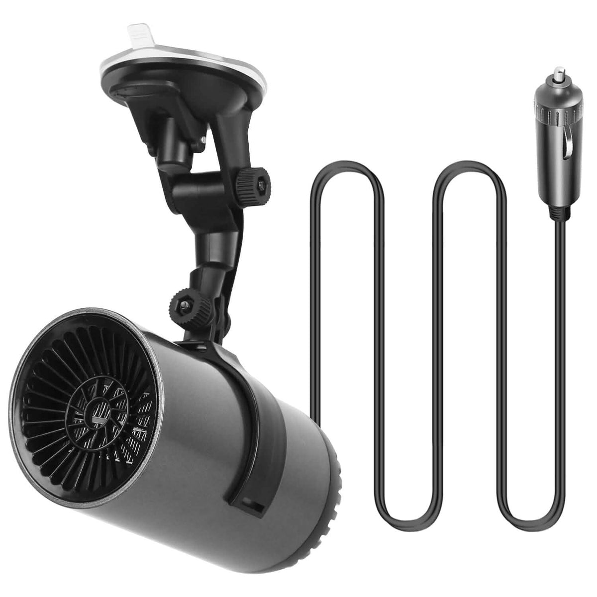 150W Portable Car Heater 2-in-1 Heating Cooling Fan Rotatable Demister Defroster - A-1 Thread Vault