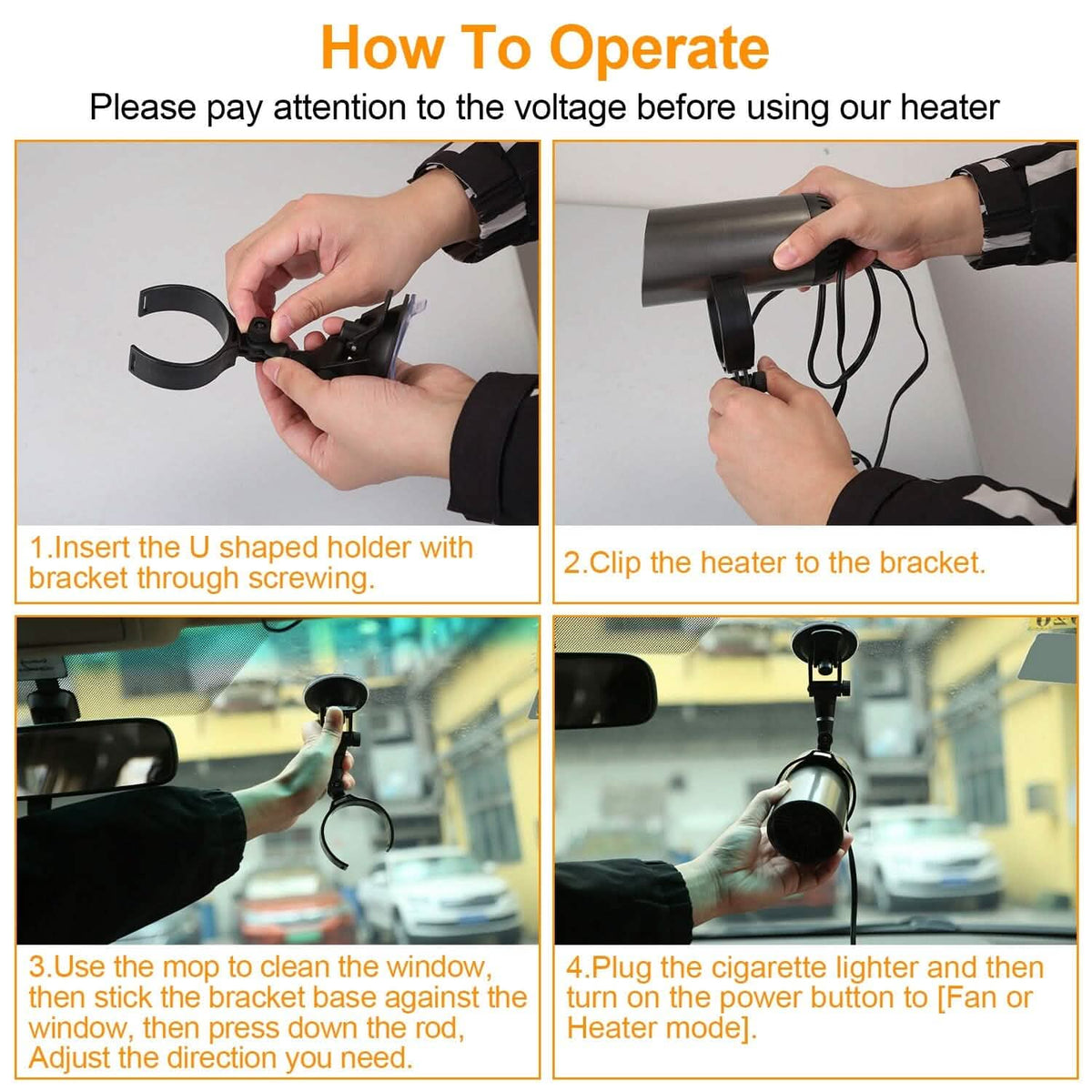 150W Portable Car Heater 2-in-1 Heating Cooling Fan Rotatable Demister Defroster - A-1 Thread Vault