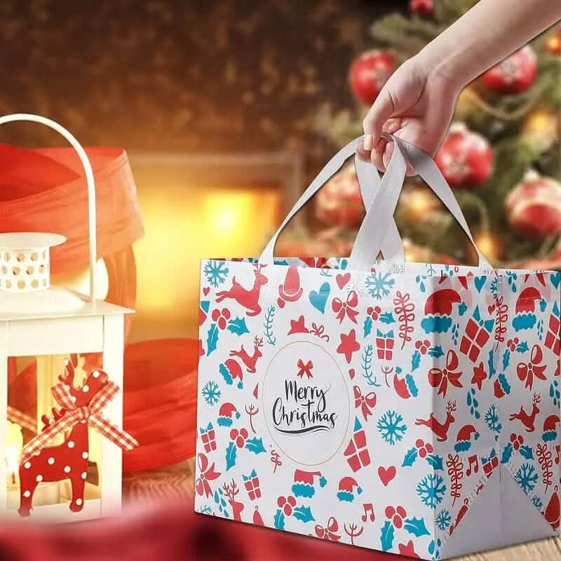 16-Pieces: Large Reusable Non-Woven Shopping Bags - A-1 Thread Vault