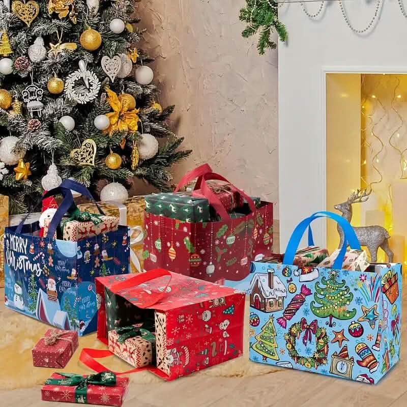 16-Pieces: Large Reusable Non-Woven Shopping Bags - A-1 Thread Vault
