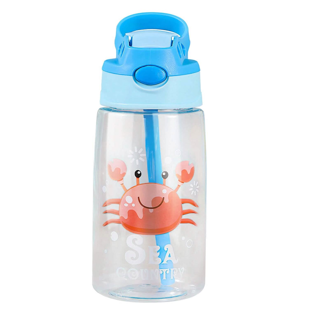 16.2oz Leak-proof Kids Water Bottle with Straw Push Button - A-1 Thread Vault