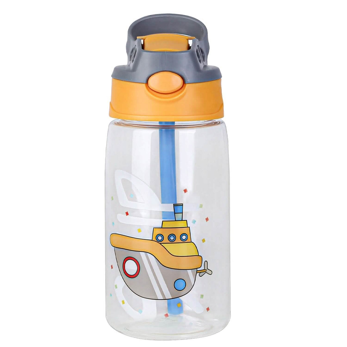 16.2oz Leak-proof Kids Water Bottle with Straw Push Button - A-1 Thread Vault