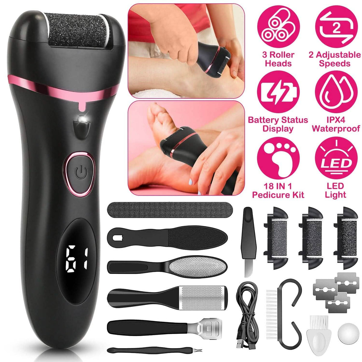 18-in-1 Electric Foot Callus Remover Tool - A-1 Thread Vault