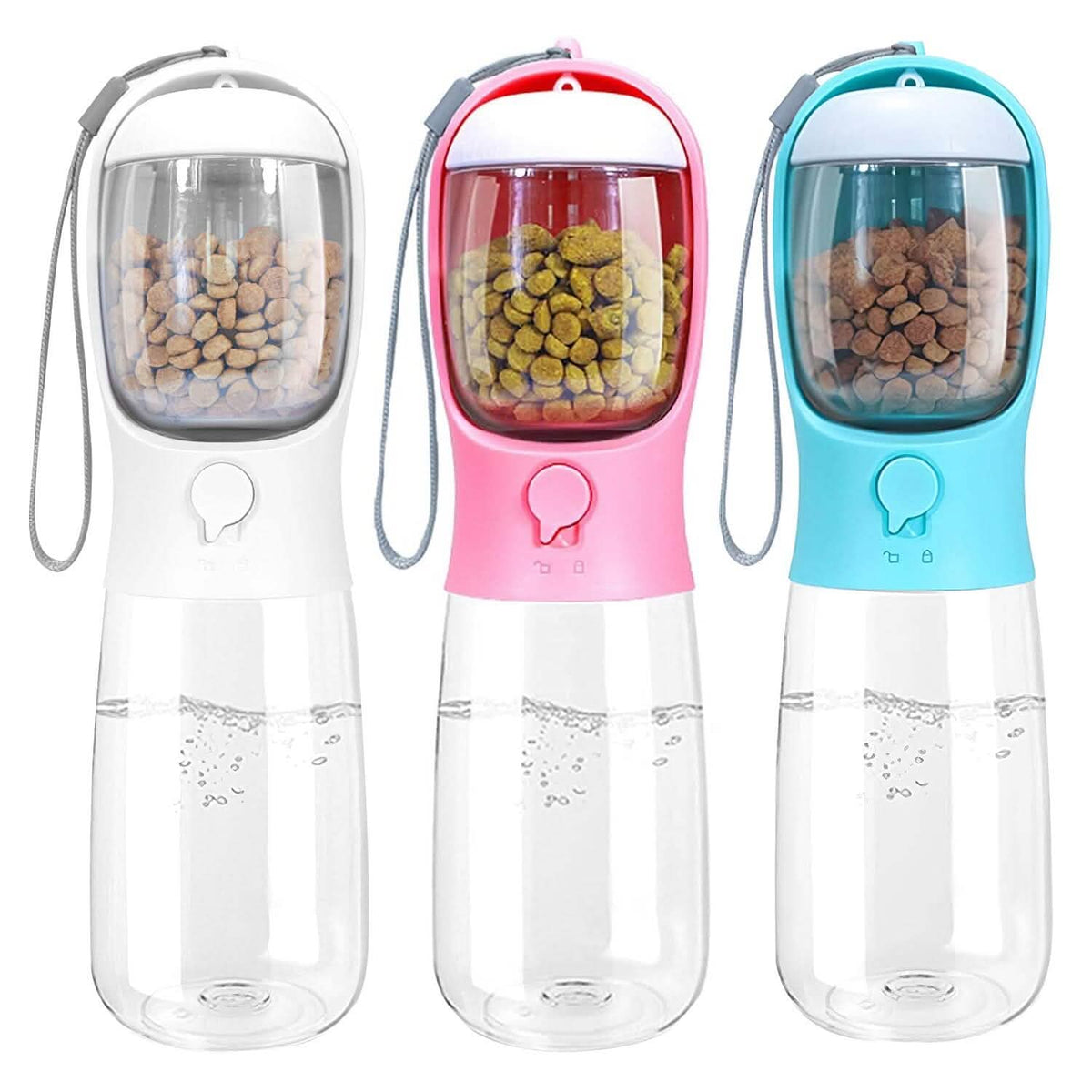 18.6 oz Portable Dog Water Dispenser with Detachable Food Container - A-1 Thread Vault
