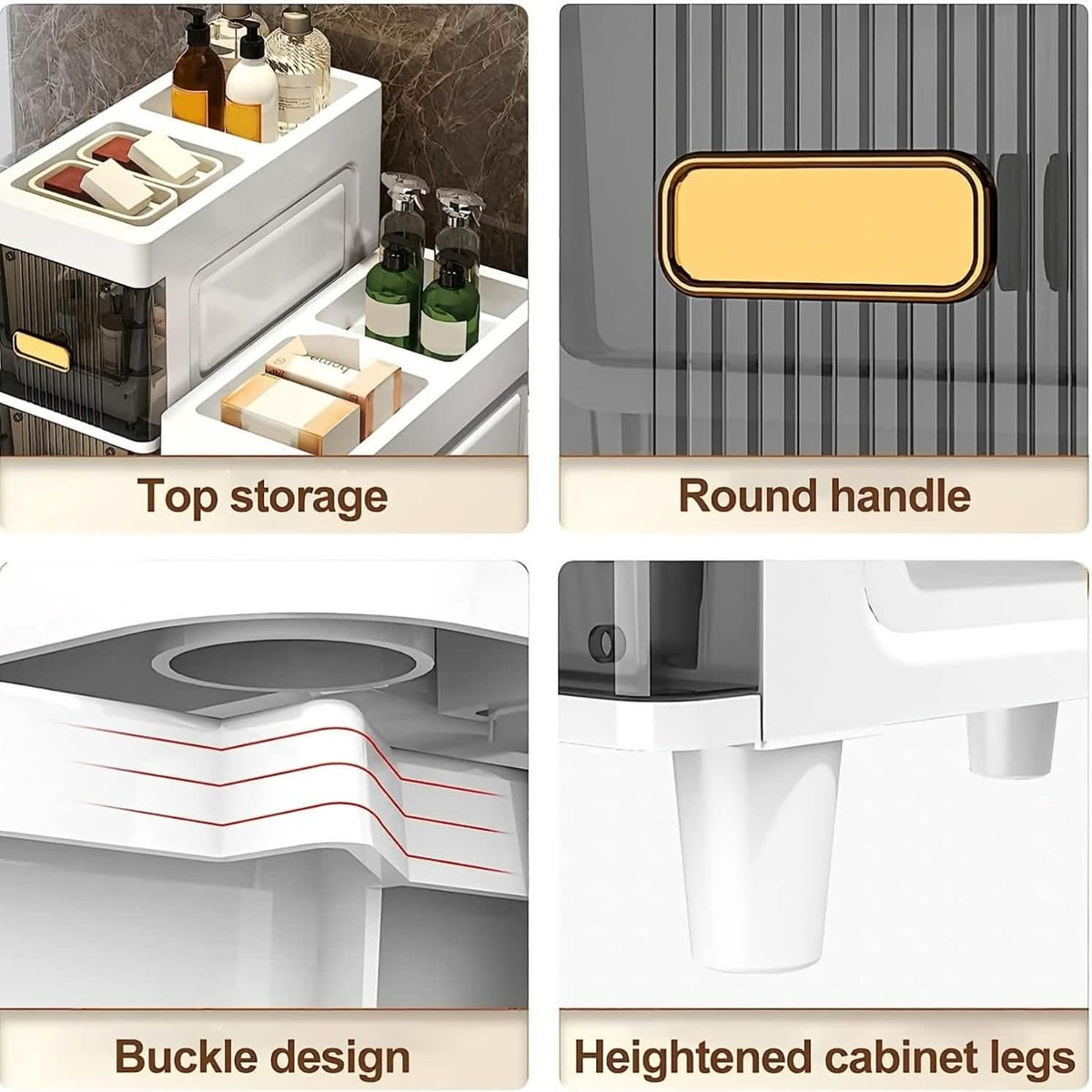 Slimline Multi-Drawer Storage Cabinet – 3, 4, or 6 Layer - A-1 Thread Vault
