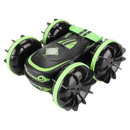 2-in-1 Amphibious RC Car Toy 4GHz 4WD Double-sided 360° Rotating Stunt Car - A-1 Thread Vault