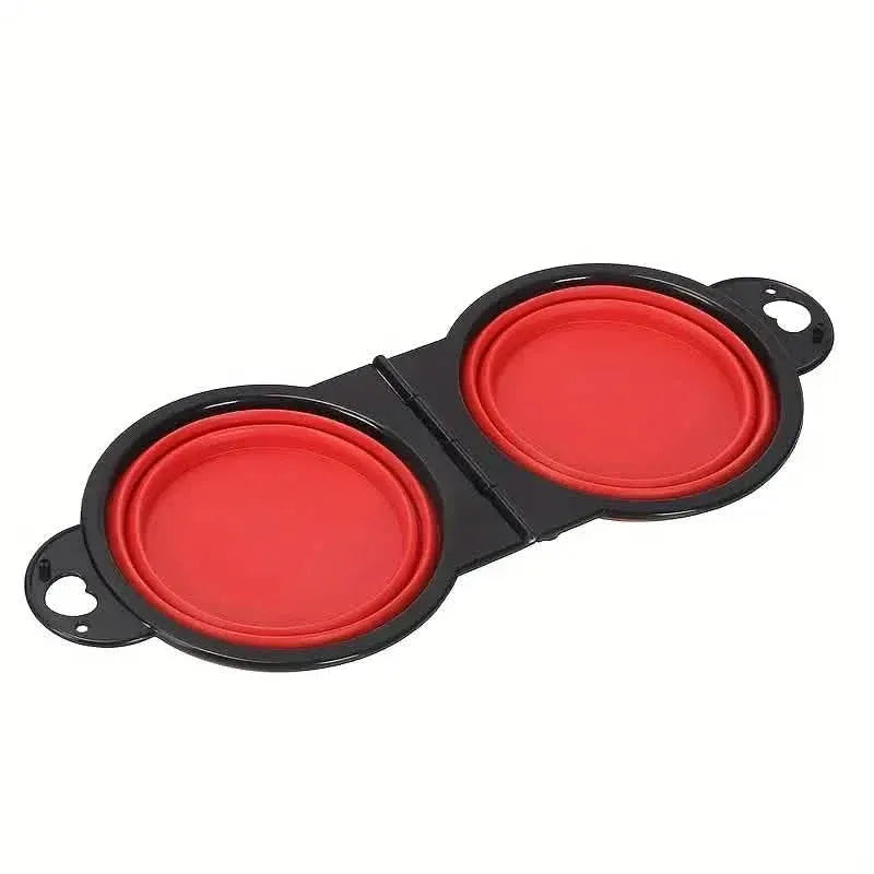 2-in-1 Collapsible Double Dog Bowl - A-1 Thread Vault