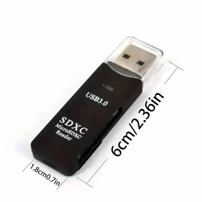 2-in-1 Multi Card Reader USB 3.0 Micro SD TF Card Memory Flash Drive Adapter - A-1 Thread Vault