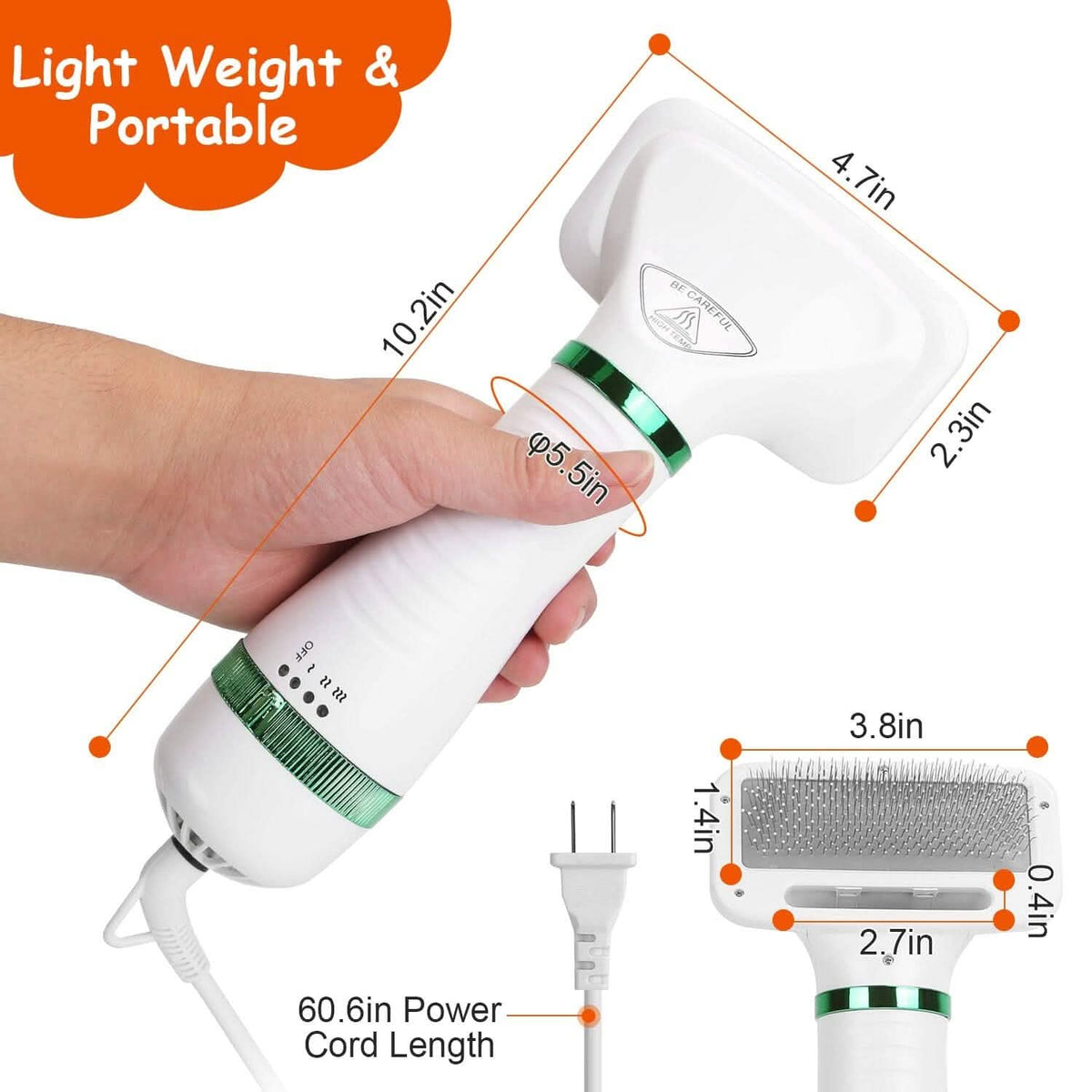 2-in-1 Multifunctional Pet Grooming Hair Dryer - A-1 Thread Vault