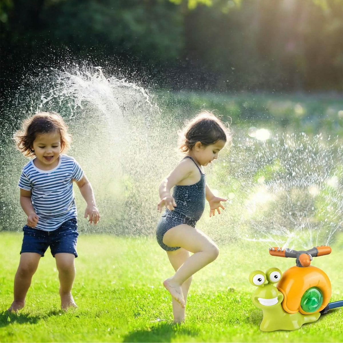 2-in-1 Snail Water Sprinkler Baseball Toy with 2 Sprinkler Nozzles - A-1 Thread Vault