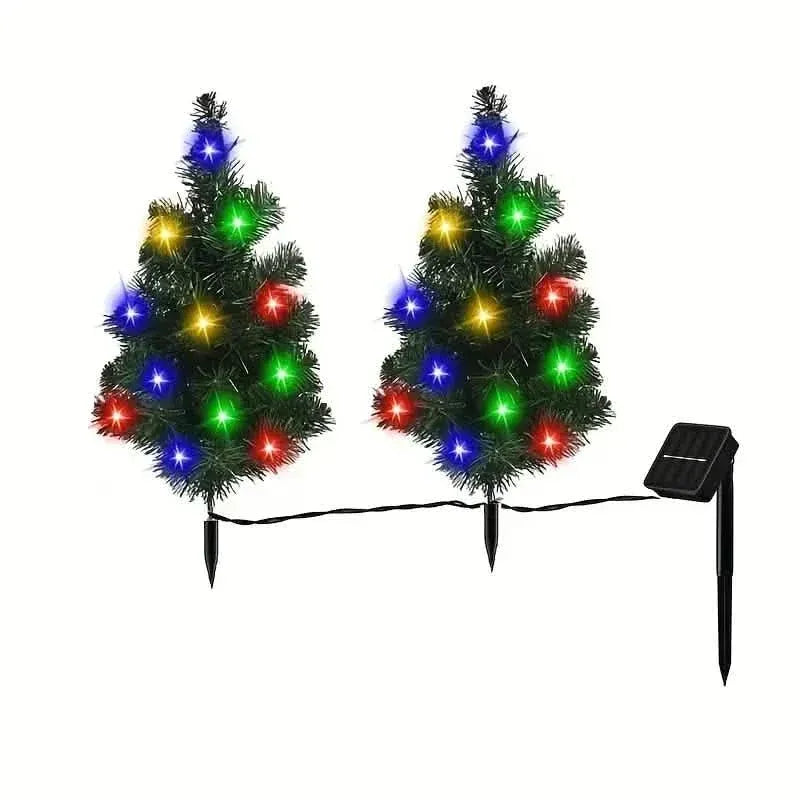 2-in-1 Solar Christmas Tree Lawn Light - A-1 Thread Vault