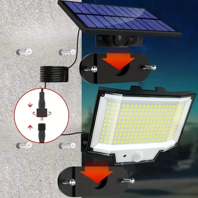 2-Pack: 200-LED/3Modes Upgraded Split Solar Motion Sensor Light Outdoor with Remote - A-1 Thread Vault