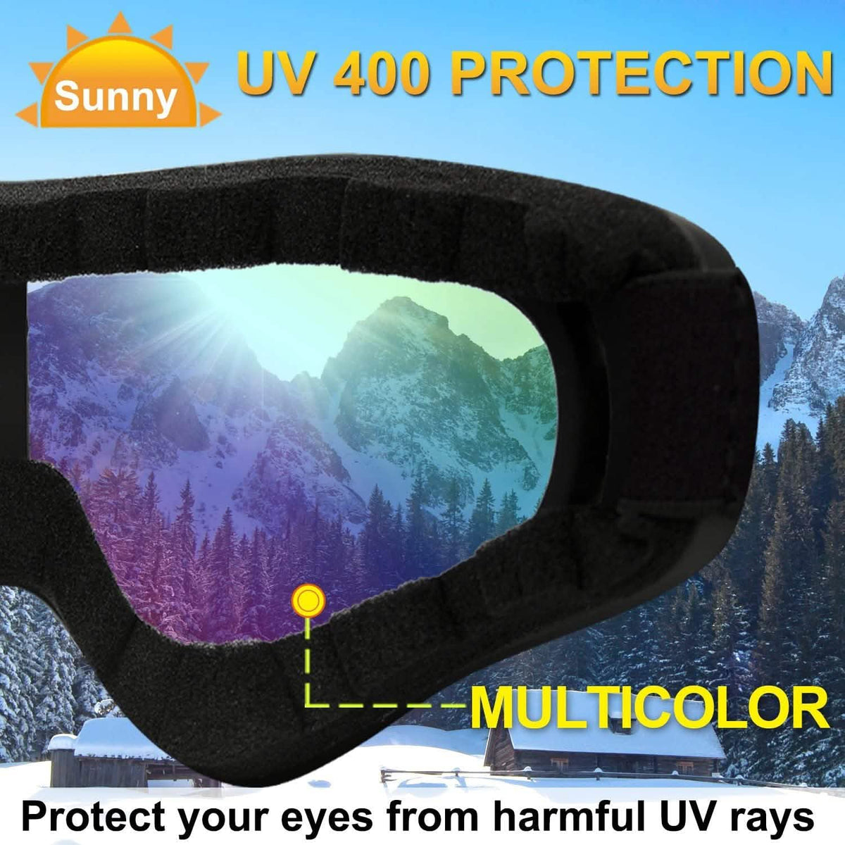 2-Pack: Anti-Scratch Dustproof Sports Goggles - A-1 Thread Vault
