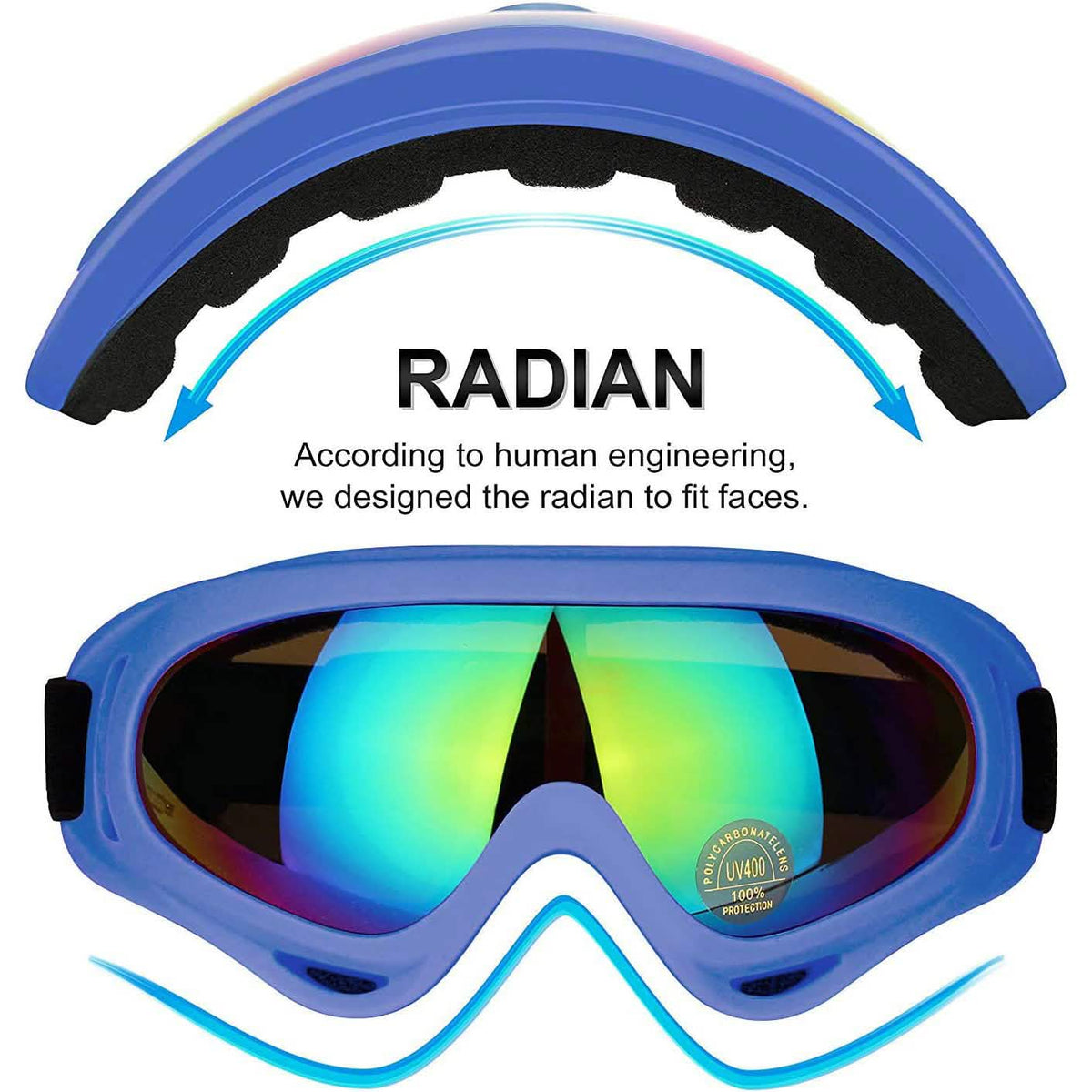 2-Pack: Anti-Scratch Dustproof Sports Goggles - A-1 Thread Vault