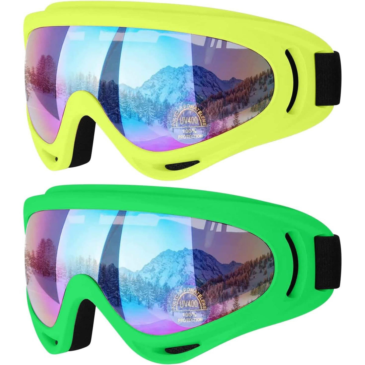 2-Pack: Anti-Scratch Dustproof Sports Goggles - A-1 Thread Vault